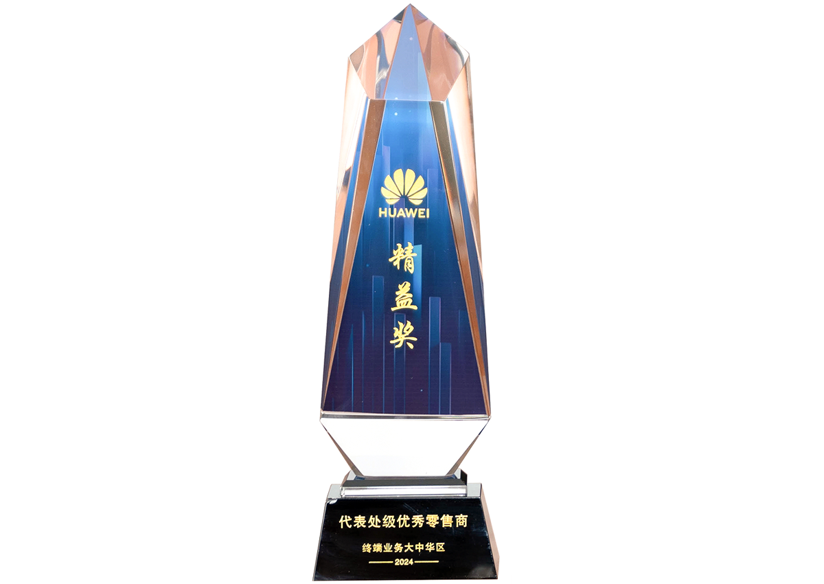 江苏易天手机连锁——华为代表处级优秀零售商“精益奖”
